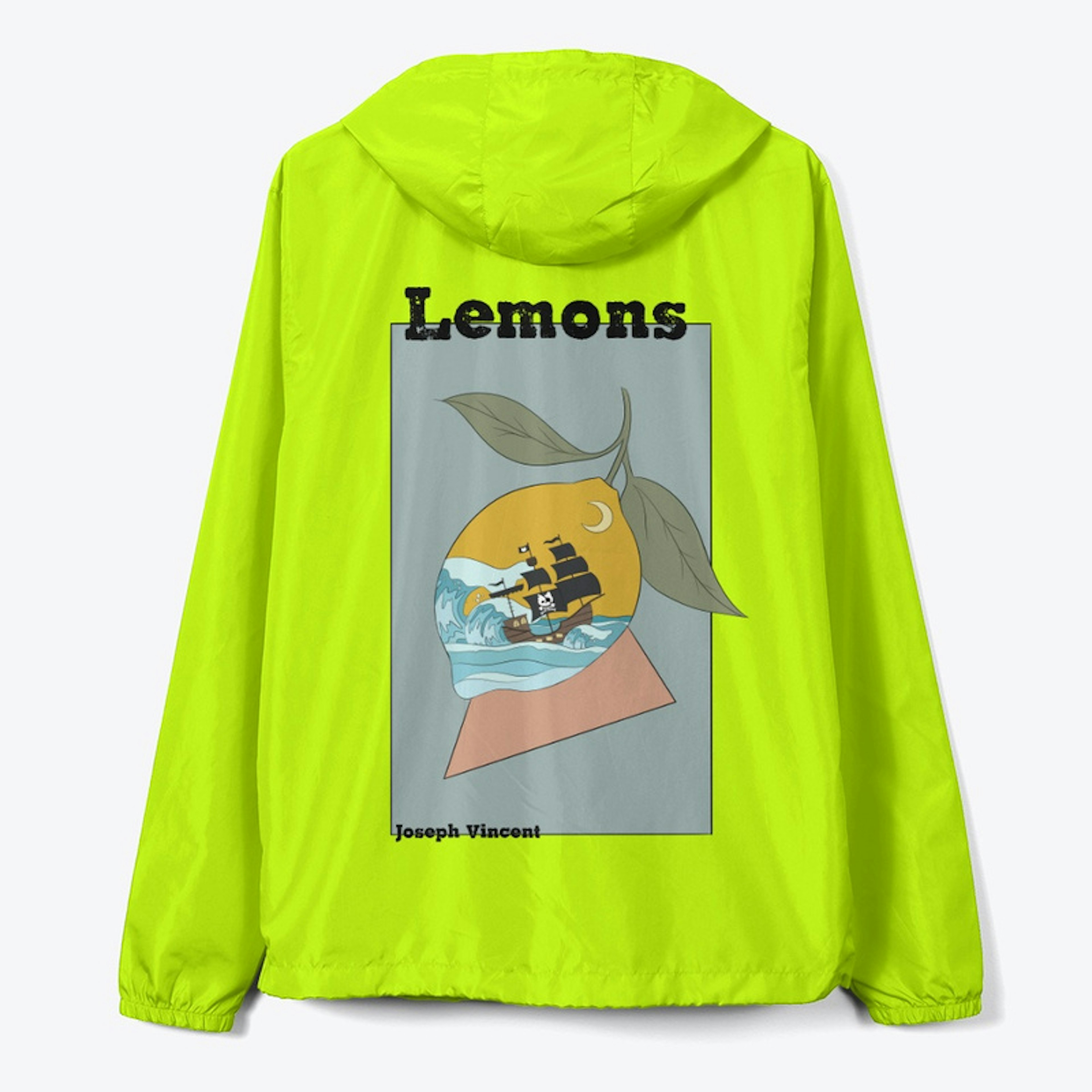 "Lemons" Full Zip Windbreaker